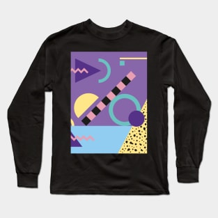 Memphis Pattern 37 / 80s Retro Long Sleeve T-Shirt